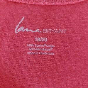 Lane Bryant Tops - Lane Bryant Coral Basic Supima Tshirt, Size 18/20 Lane Bryant Tops - Lane Bryant Coral Basic Supima Tshirt, Size 18/20